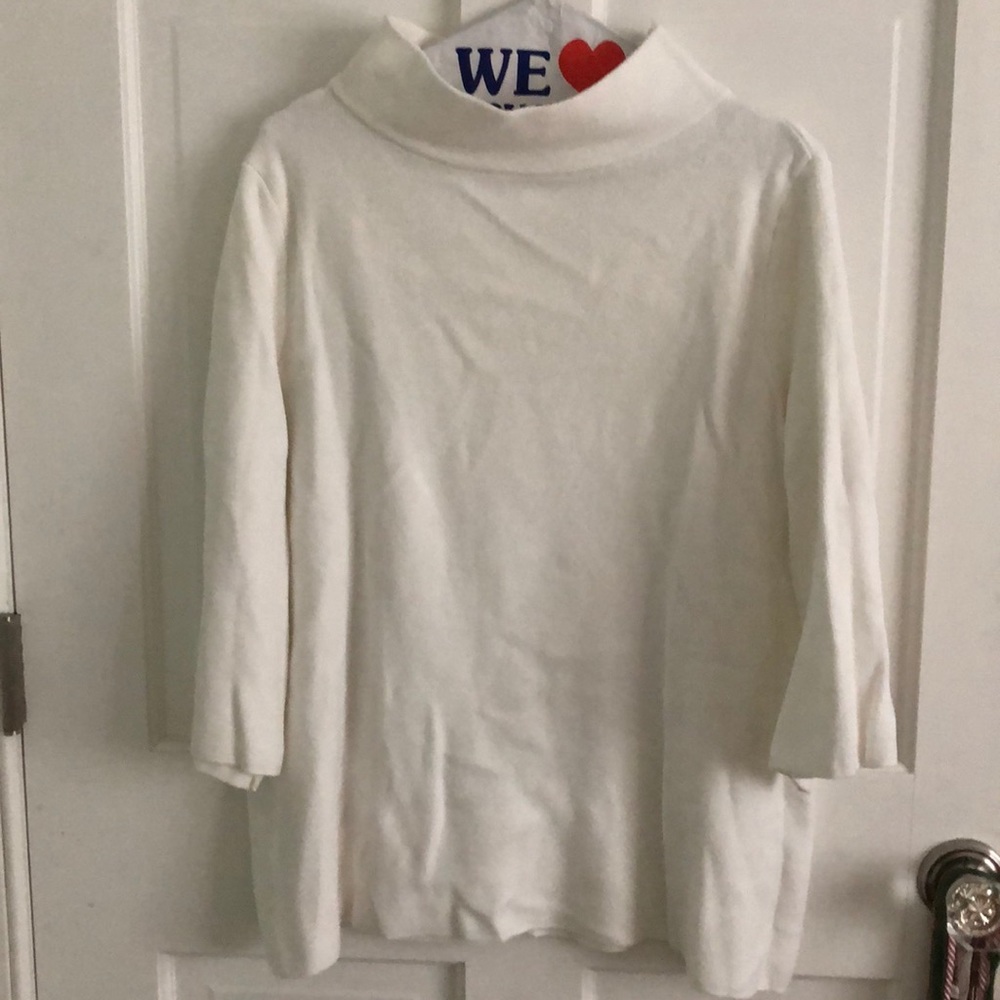 White oversized sweater
